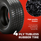 24x9.50-12 Lawn Mower Tires, 4 Ply Tubeless, Set of 2