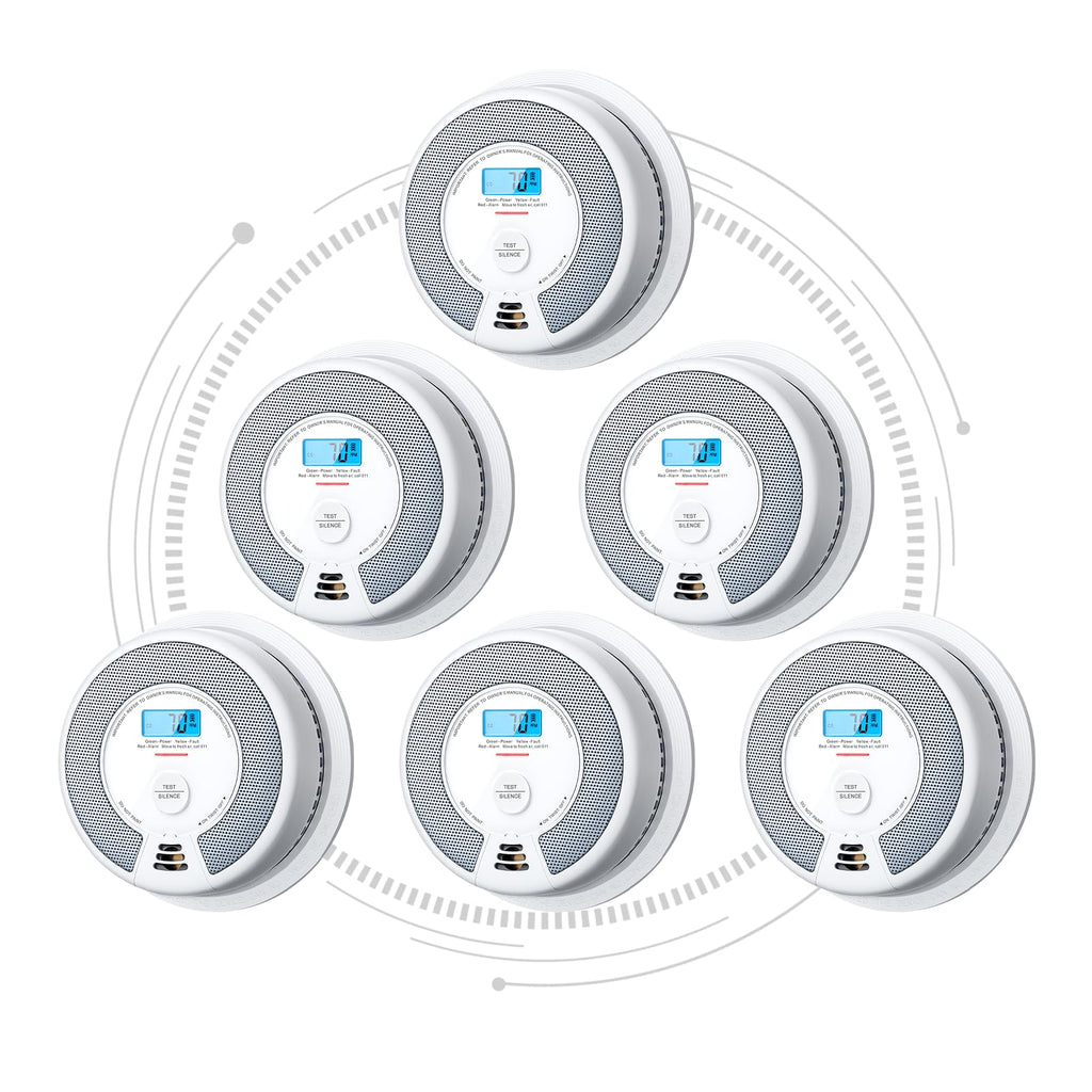 X-Sense Interconnected Smoke and CO Detector, SC07-W, 3-Pack