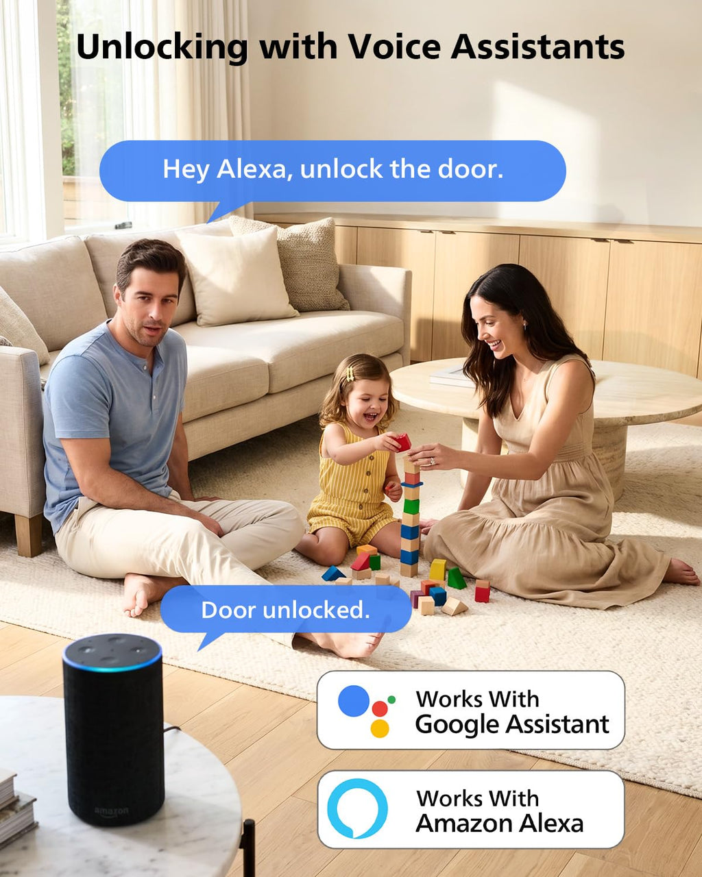 Philips Wi-Fi Smart Front Door Lock Set, Keyless Entry Door Lock with Handle, App Remote Control, Electronic Keypad Deadbolt, Auto Lock, Supports Alexa & Google, Anti-Peeping Password, Easy Install