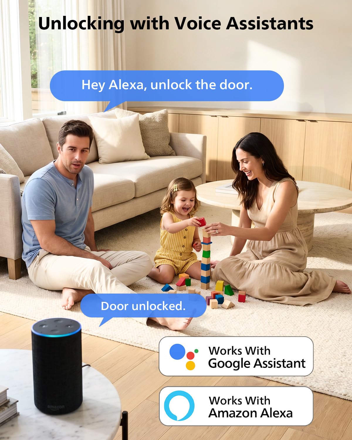 Philips Wi-Fi Smart Front Door Lock Set, Keyless Entry Door Lock with Handle, App Remote Control, Electronic Keypad Deadbolt, Auto Lock, Supports Alexa & Google, Anti-Peeping Password, Easy Install