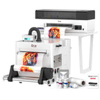 DXZ 2026 14'' A3 DTF Printer Bundle, F1080 Printhead High Speed DTF Machine for Multi-Fabric, One-Click Print-to-Bake & 24/7 Auto-Maintenance, 2-Year Ink Included