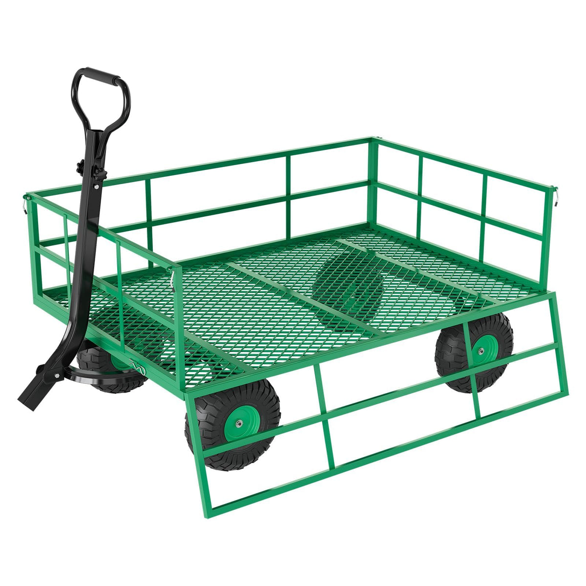 Garvee Garden Carts 1200 LBS Capacity Heavy Duty Steel Garden Wagon Cart