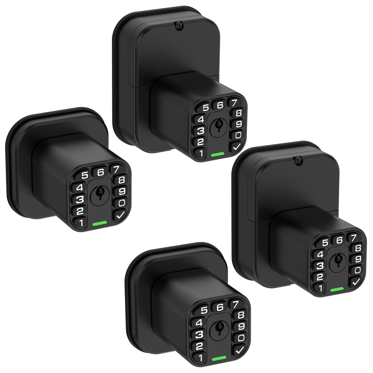IU52 Double-Sided Keypad Door Lock, All-Weather, Fully Waterproof Keyless Entry with Dual-Sided Programmable Codes, Same Key Both Sides for Outdoor, Indoor, Gate & Fence