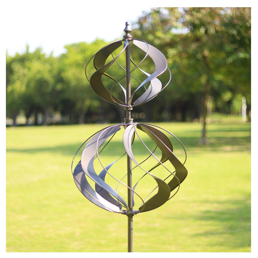 Wind Spinners Outdoor Metal - Large Kinetic Wind Spinner for Yard Garden, Windmills Lawn Ornament Décor for Lawn Patio (Height 84")