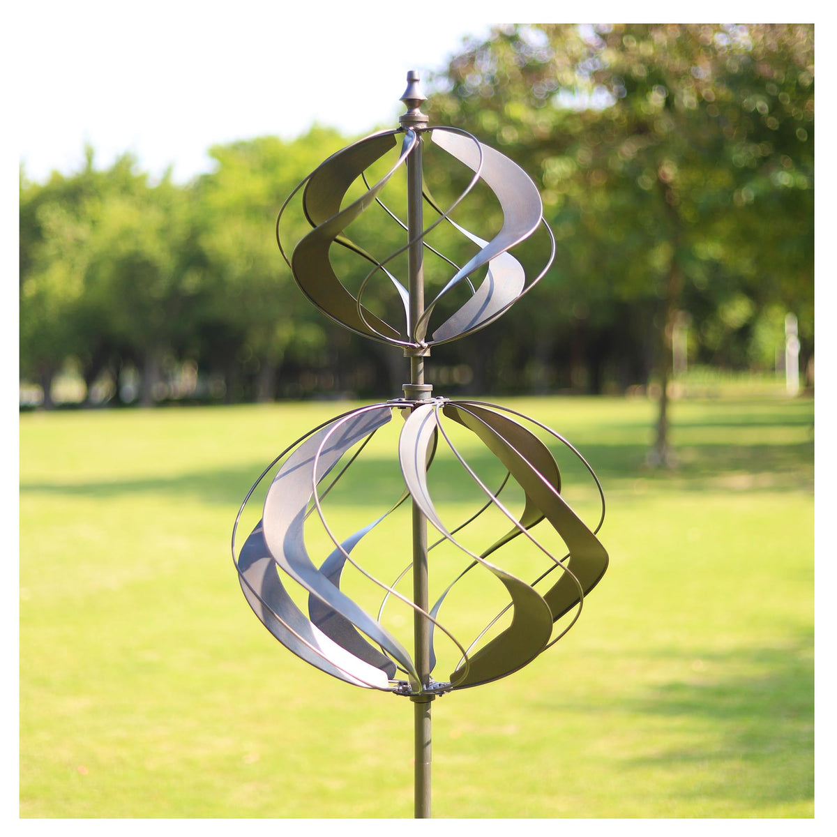 Wind Spinners Outdoor Metal - Large Kinetic Wind Spinner for Yard Garden, Windmills Lawn Ornament Décor for Lawn Patio (Height 84")