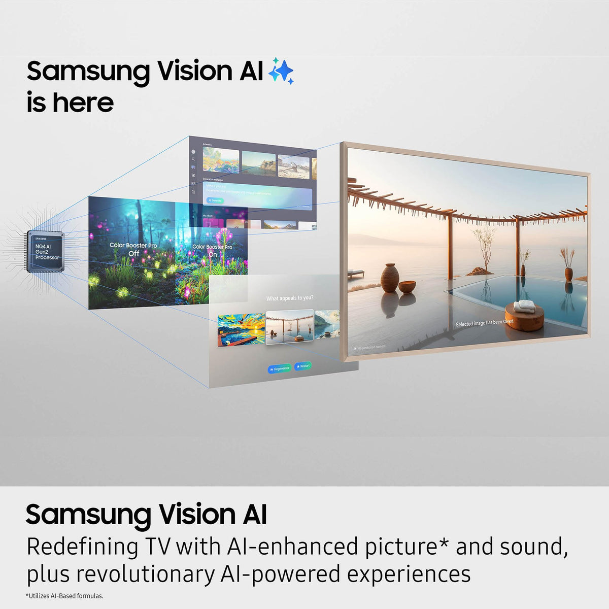 Samsung 55-Inch Class The Frame LS03F 4K QLED Smart TV (2025 Model) Slim Fit Wall Mount, Modern Frame Design, NQ4 AI Gen2 Processor, Art Mode, Artful Picture Quality, Samsung Vision AI, Alexa Built-in