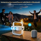 Projector Built-in Google TV/APPs 4K AI Auto Focus, Voice Control