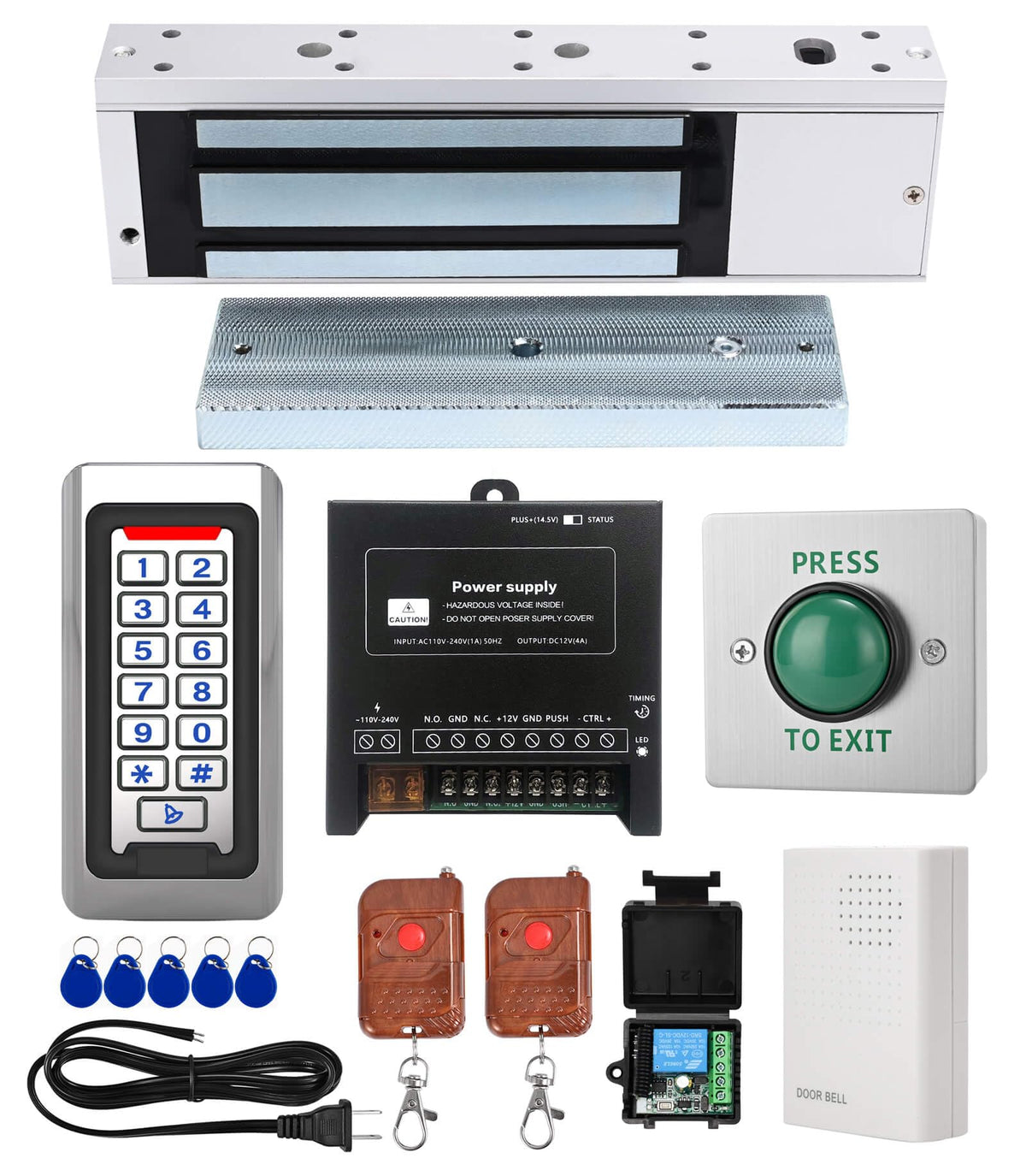 Tuya App Smart Door Access Control Kit 1200lbs Magnetic Lock Remote Unlock