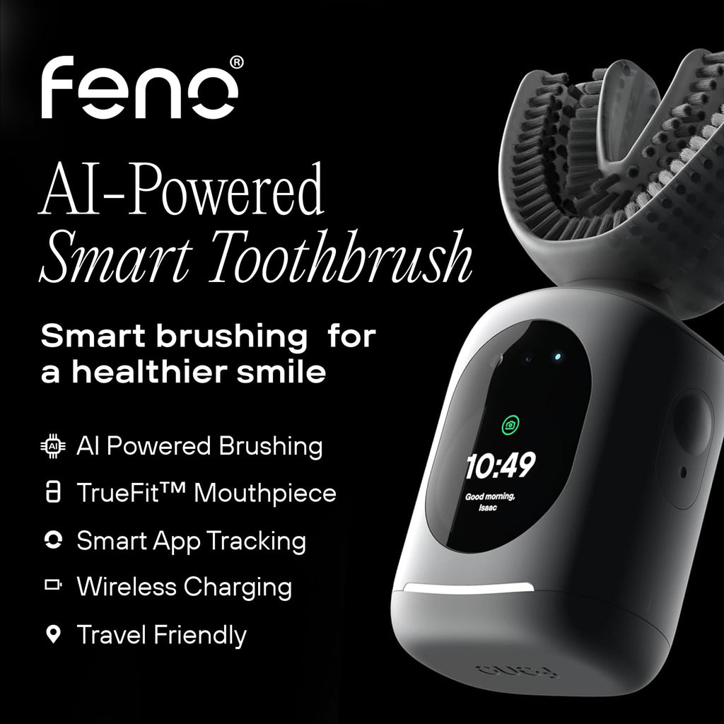 Feno Smartbrush Electric Toothbrush for Adults, Oscillating, Rechargeable