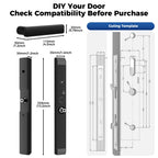 Sliding Door Smart Lock, Sliding Glass Door Lock with Fingerprint