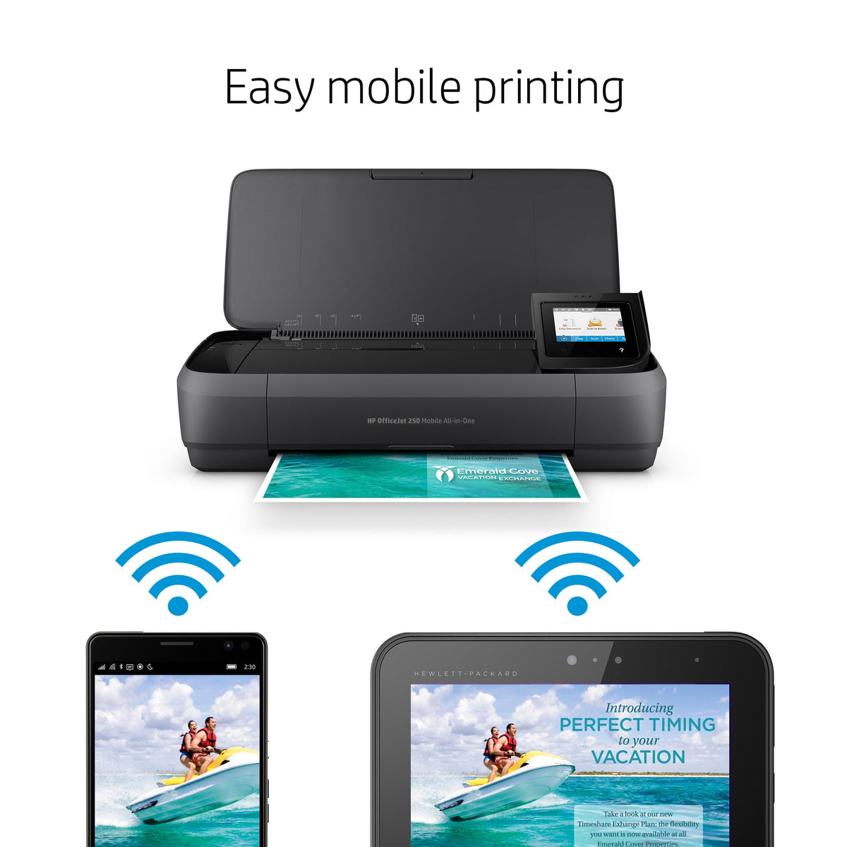HP OfficeJet 250 Inkjet Mobile Printer | Wireless | All-in-One
