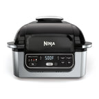 Ninja Foodi Smart 6-in-1 Indoor Grill & Air Fryer, 4 Qt, Black/Grey, FG551