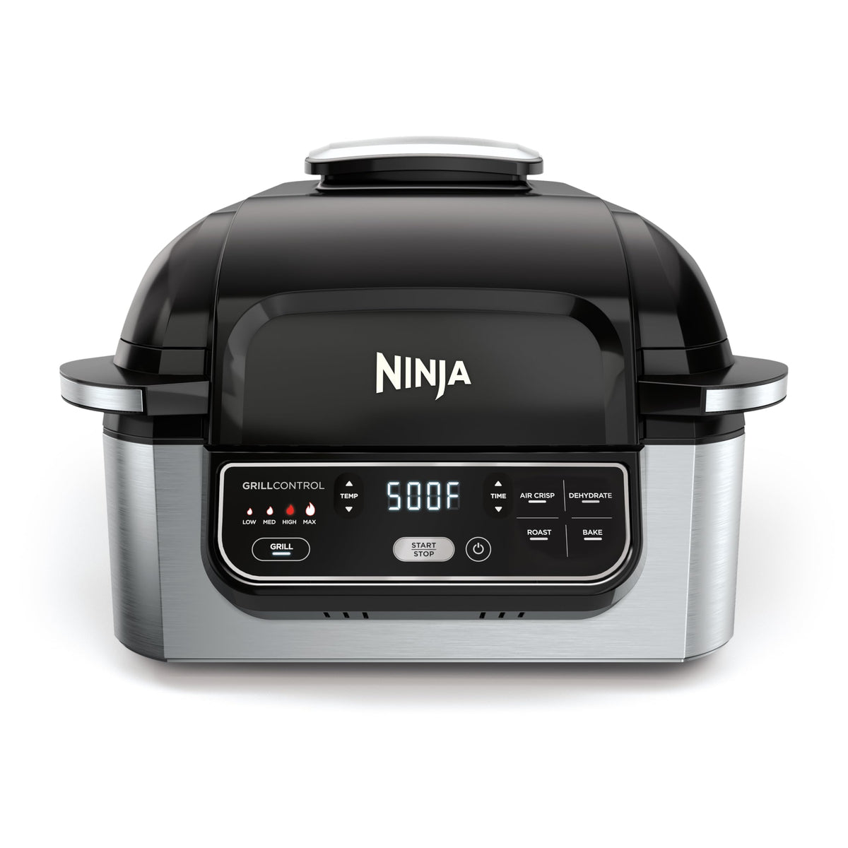Ninja Foodi Smart 6-in-1 Indoor Grill & Air Fryer, 4 Qt, Black/Grey, FG551