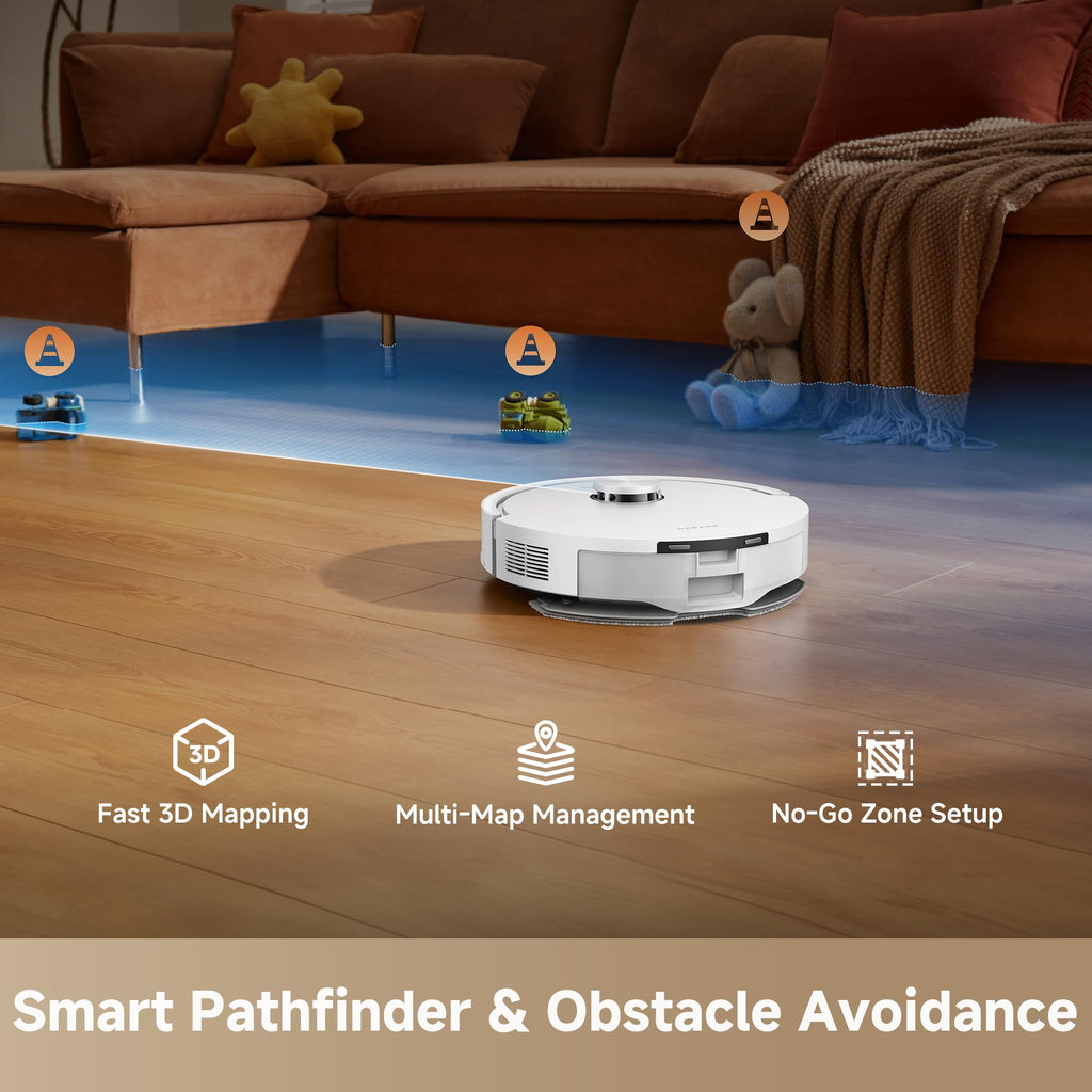DREAME D20 Air Plus Robot Vacuum and Mop, 20,000Pa Powerful Suction