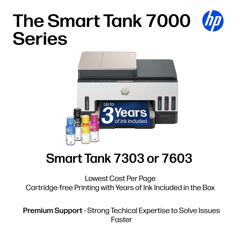 HP Smart Tank 7603 Ink Tank Printer | 3 Years of Ink Included | All-in-One