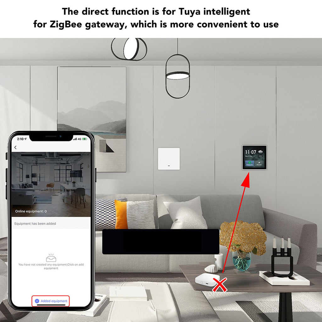 Smart Home Control Panel Android Touchscreen LCD, Voice Control, 100 to 240V - Centralized Automation Hub, Compatible with Homeassistant and, Ideal for Casa Automation System