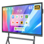 75" AI Pro Smart Board for Classroom & Office, Android 16 & Win 11 16G RAM+256G ROM, 48MP Camera Build in 4K UHD Interactive Whiteboard with Touchscreen & 8 Mic Array,Electronic Whiteboard for Meeting