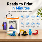 TINA2C 3D Printer Beginner Friendly, Easy-Ready to Print in 5 Mins
