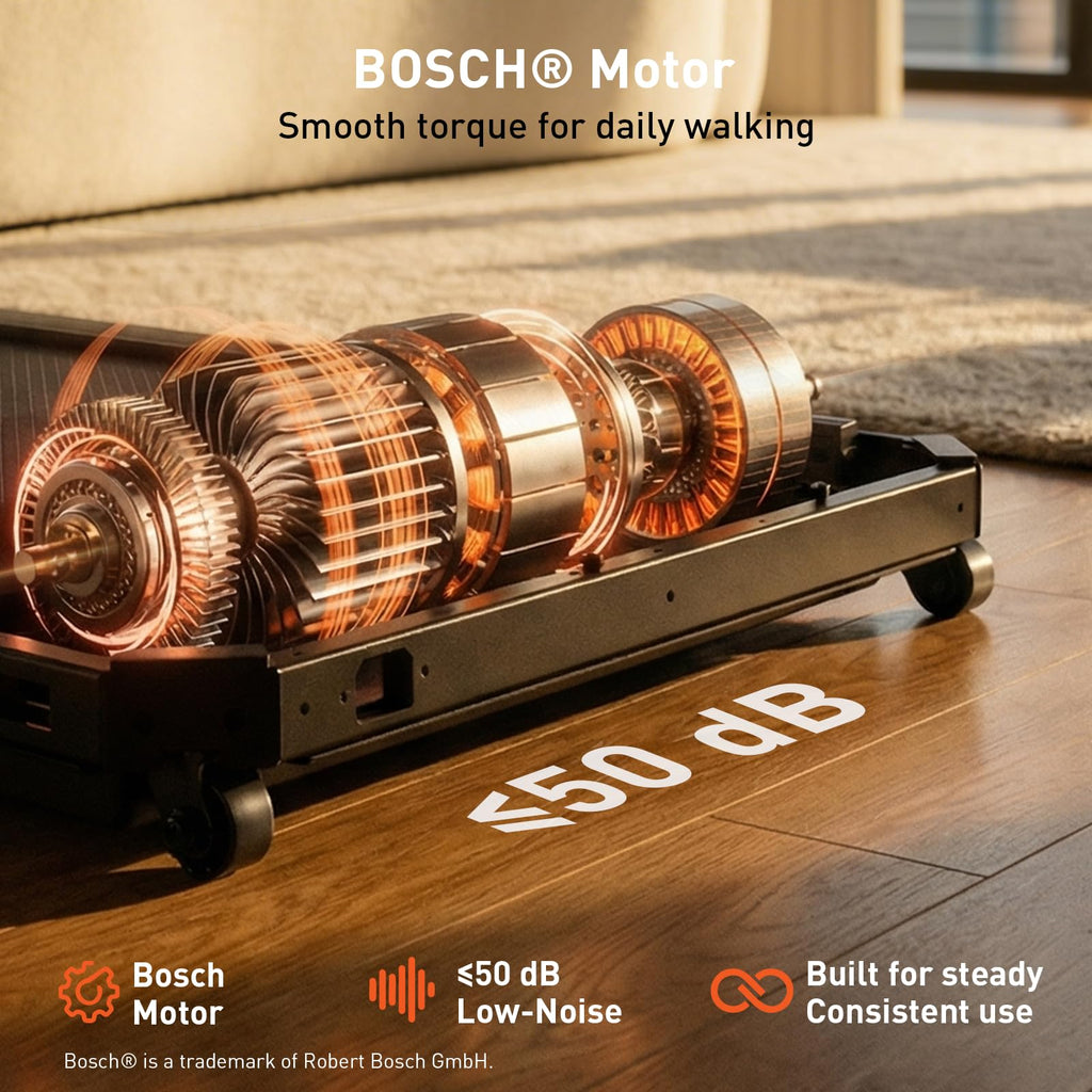 T10 Walking Pad Treadmill Powered By Bosch®, Under Desk