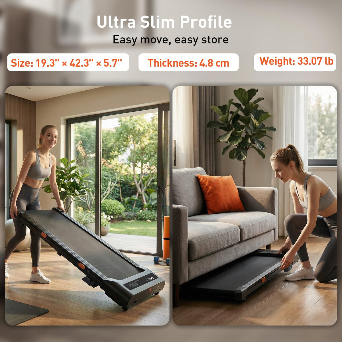 T10 Walking Pad Treadmill Powered By Bosch®, Under Desk