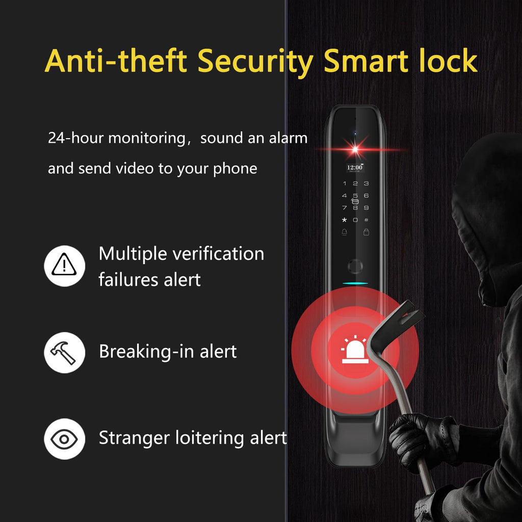3D Face Recognition Smart Lock with Camera & Doorbell