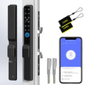Fingerprint Slim Keypad Sliding Glass Patio Door Lock 2085 Hook Latch Tuya