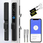 Fingerprint Slim Keypad Sliding Glass Patio Door Lock 2085 Hook Latch Tuya