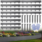 50FT Metal Landscape Edging, 15-Pack 40"L x 6.5"H Rust-Proof Border