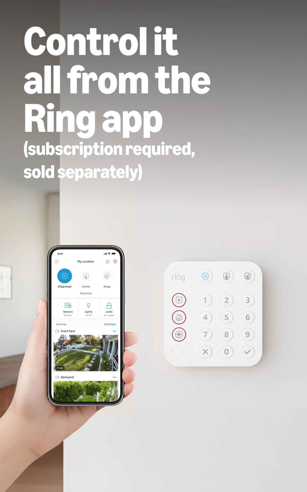 Ring Alarm 8-piece kit (2nd Gen) - home security system with optional 24/7 professional monitoring