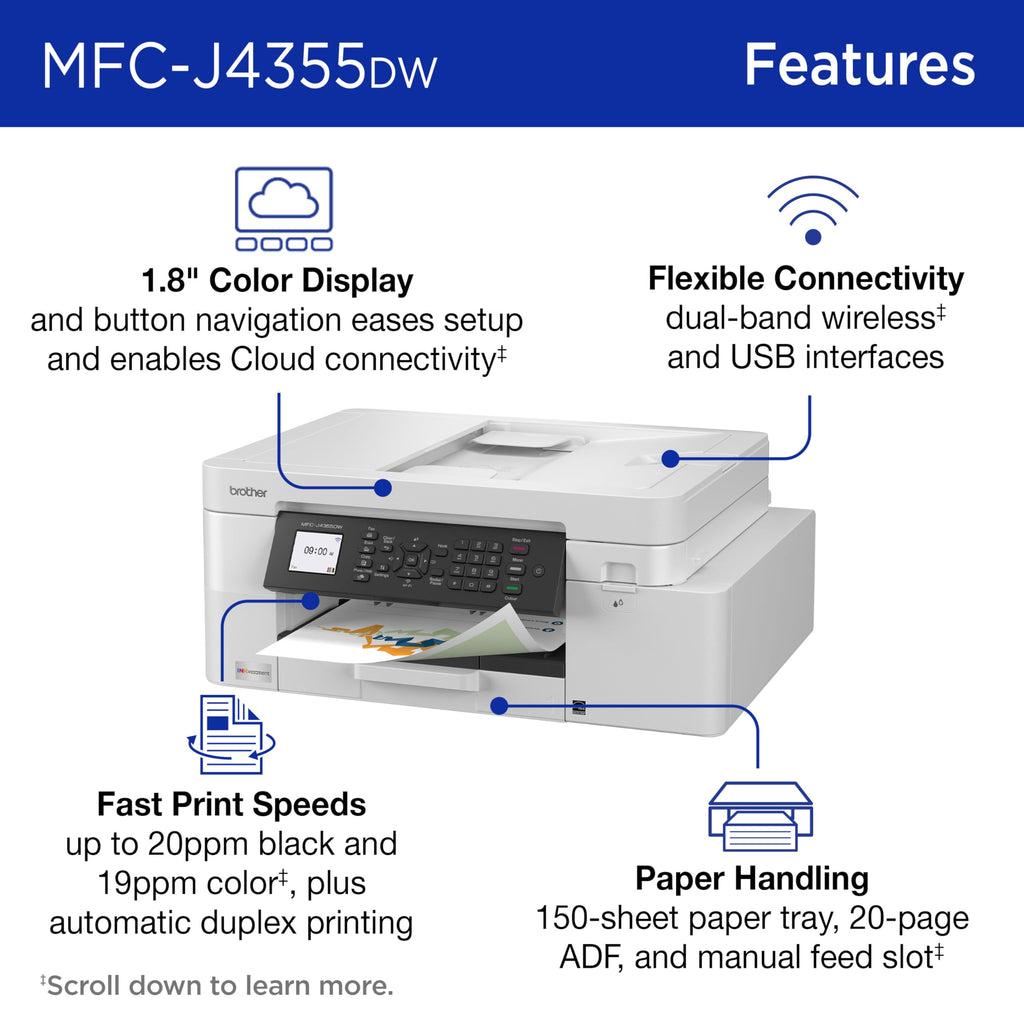 Brother INKvestment 4355 Wireless Color Inkjet Printer
