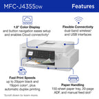 Brother INKvestment 4355 Wireless Color Inkjet Printer
