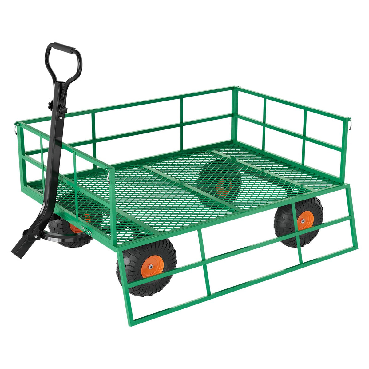Garvee Garden Carts 1200 LBS Capacity Heavy Duty Steel Garden Wagon Cart
