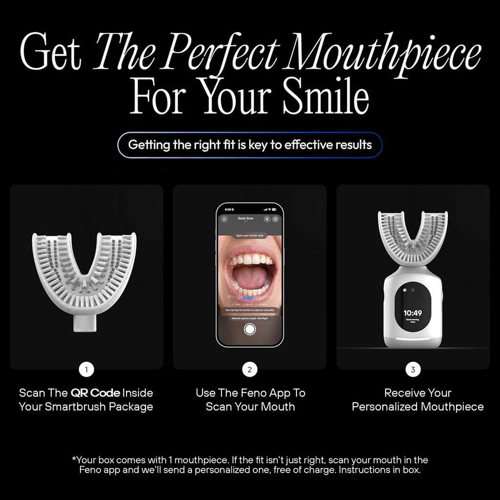 Feno Smartbrush Electric Toothbrush for Adults, Oscillating, Rechargeable