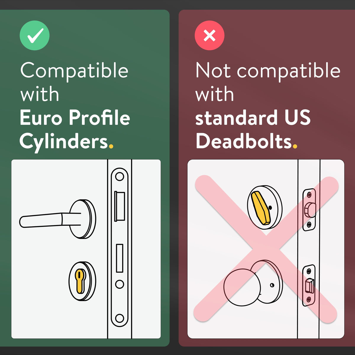 Nuki Smart Lock Ultra (Euro Profile) Smart Door Lock for European Doors, Keyless Entry, Auto-Unlock, Matter, WiFi, Bluetooth, Remote Access, Easy DIY Installation, Includes Security Cylinder