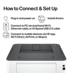 HP Laserjet Pro 3001dw Wireless Black & White Printer, Best-for-Office (3G65OF)
