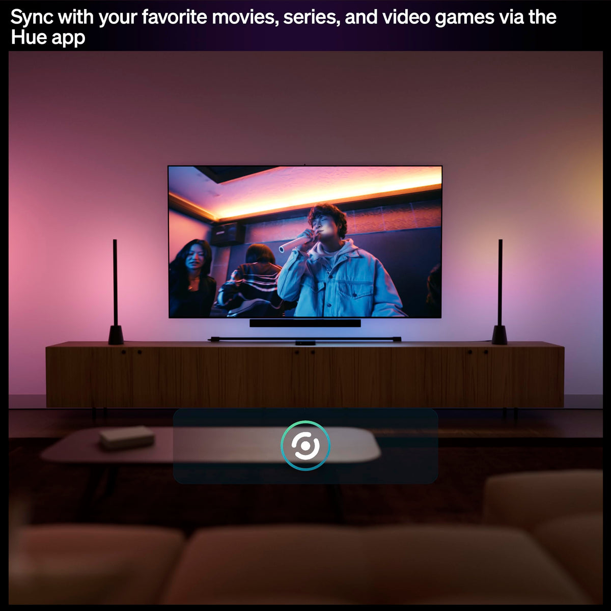 Philips Hue Play HDMI Sync Box 4K, Smart Lighting, Immersive Entertainment