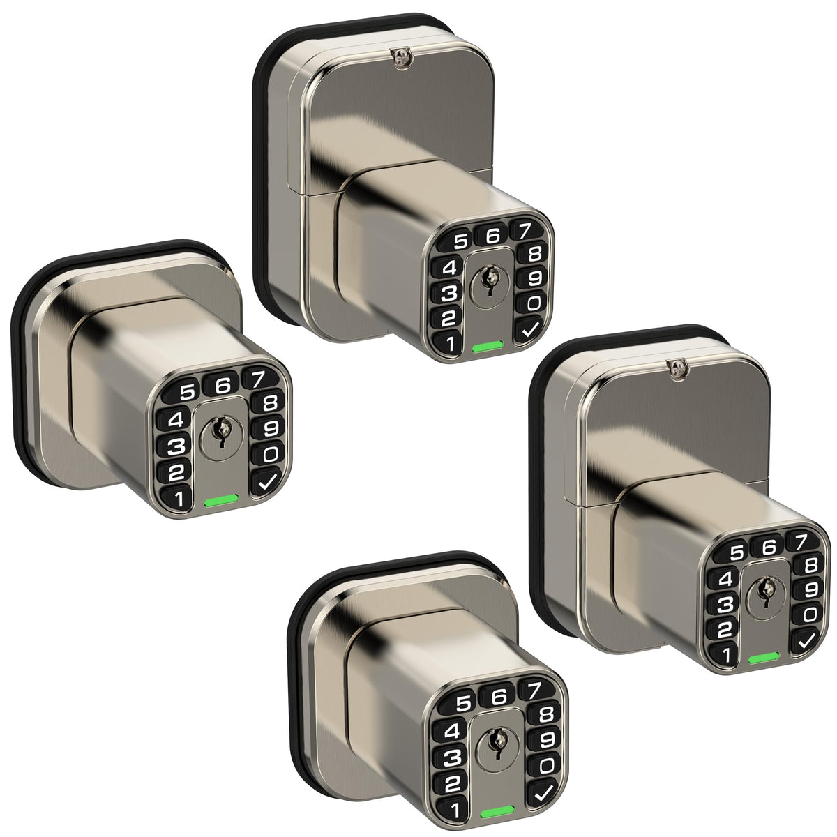 IU52 Double-Sided Keypad Door Lock, All-Weather, Fully Waterproof Keyless Entry with Dual-Sided Programmable Codes, Same Key Both Sides for Outdoor, Indoor, Gate & Fence