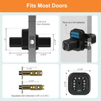 IU52 Double-Sided Keypad Door Lock, All-Weather, Fully Waterproof Keyless Entry with Dual-Sided Programmable Codes, Same Key Both Sides for Outdoor, Indoor, Gate & Fence