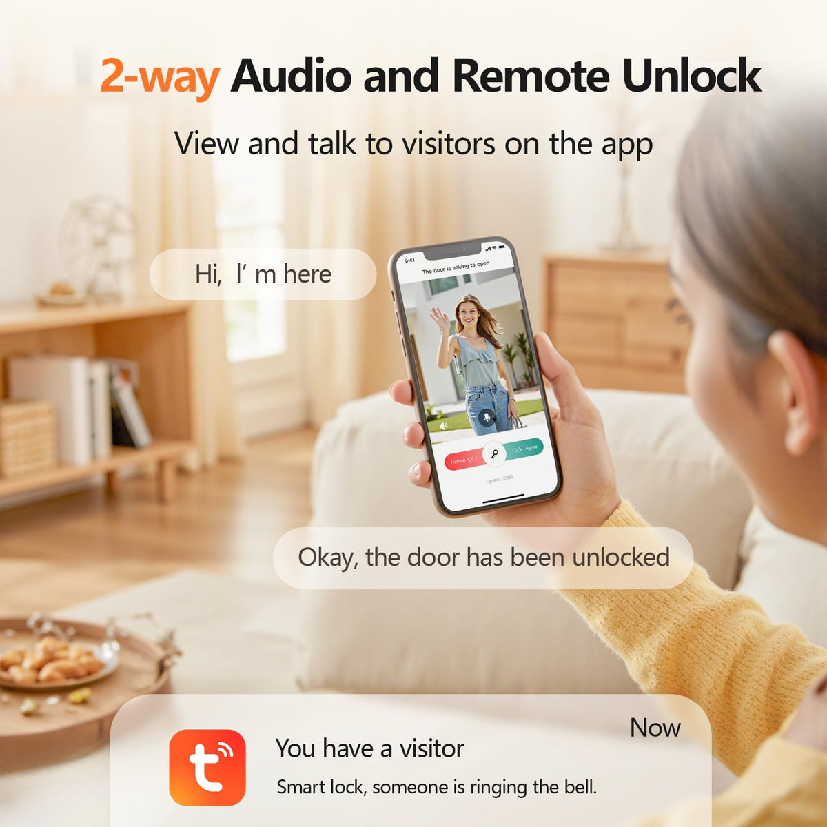 3D Face Recognition Smart Lock with Camera and Handle