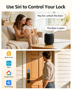 Philips Smart Lock Matter Over Thread, Fingerprint Door Lock, Touchscreen Keypad, Keyless Entry Door Lock with Remote App Control, Auto Lock, Compatible with Apple Home, Alexa and Google Home