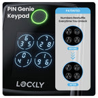 Lockly Secure Pro Wi-Fi Deadbolt Smart Lock Latest Version with Fingerprint
