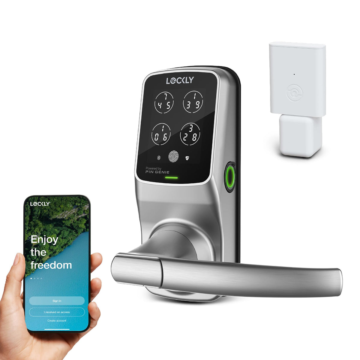 Lockly Secure Pro Wi-Fi Smart Lock with Handle