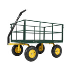 Garvee 1500 LB Heavy Duty Garden Wagon Cart, Outdoor Metal Utility Trailer