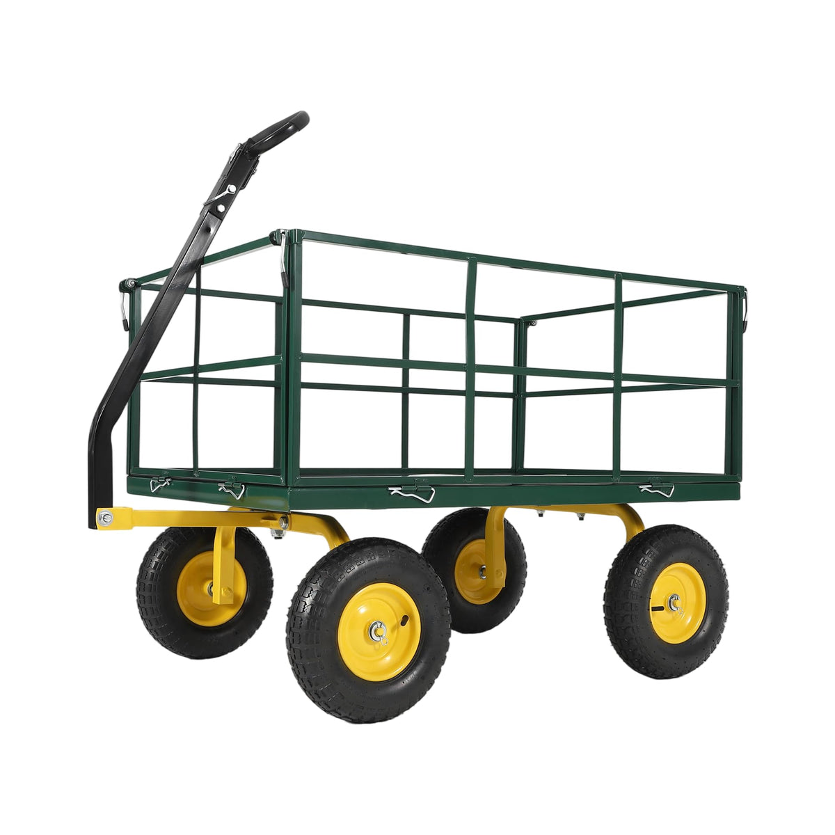 Garvee 1500 LB Heavy Duty Garden Wagon Cart, Outdoor Metal Utility Trailer