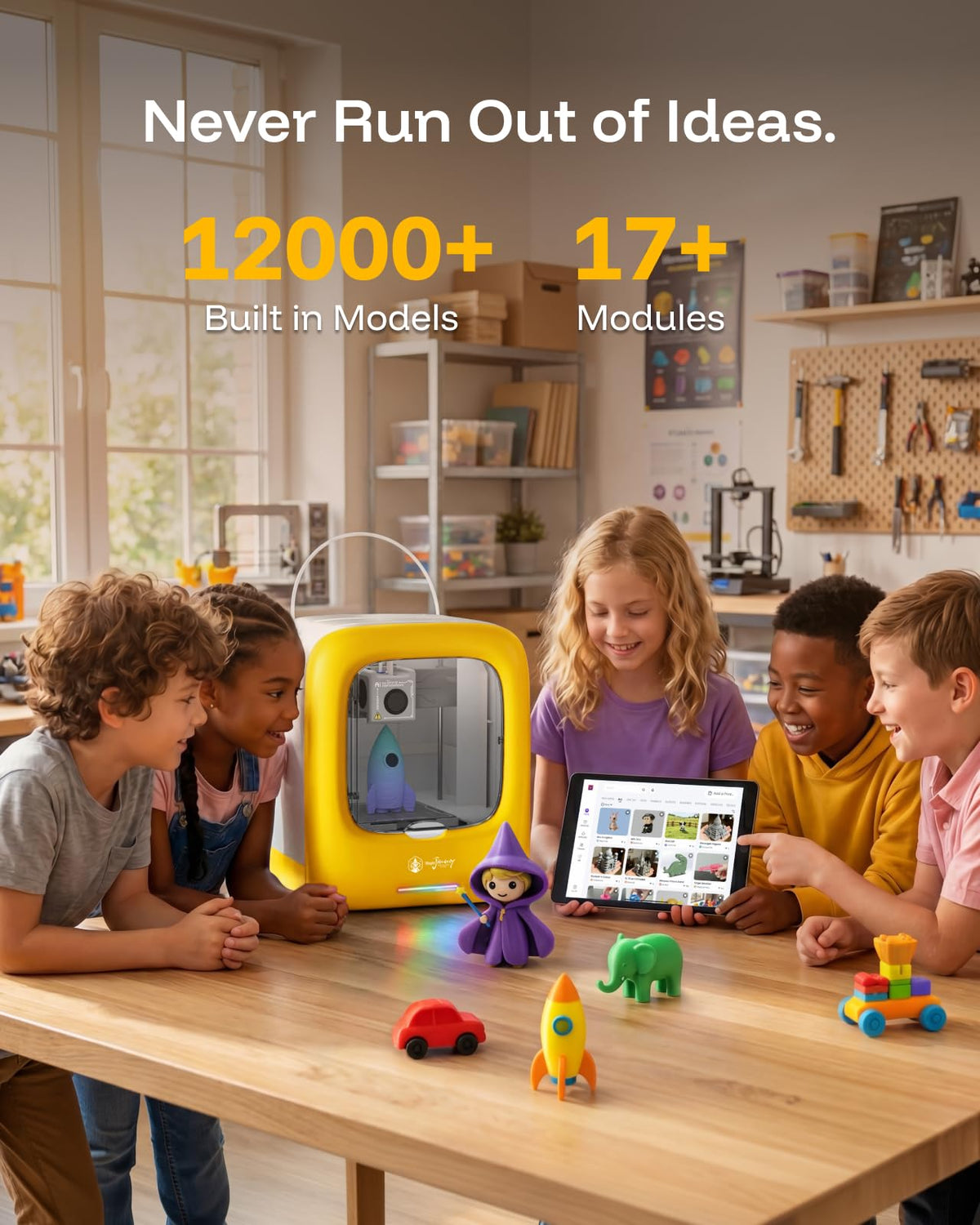 3D Printer for Kids, AI-Powered, Fully Assembled, STEM Gift