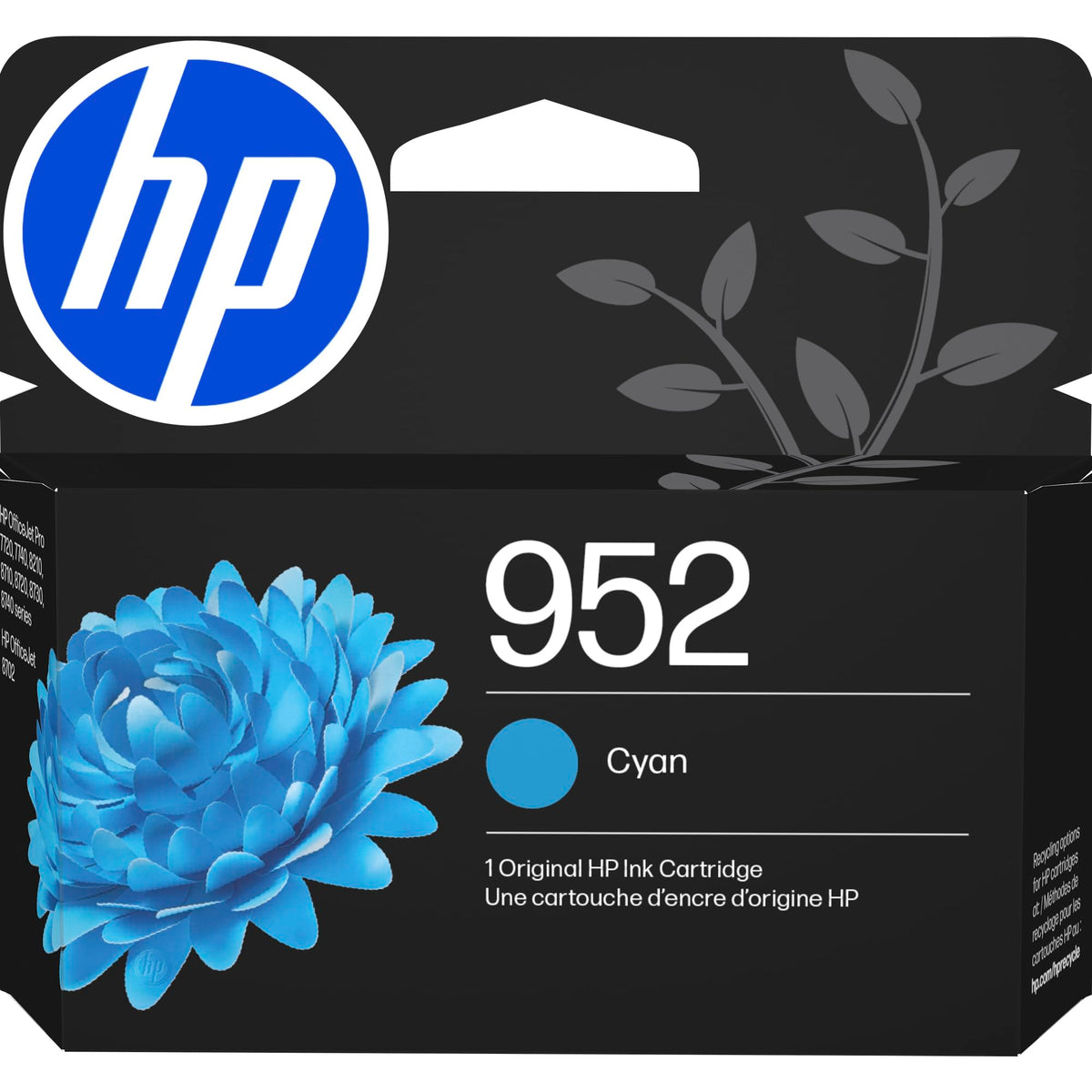 HP 952XL Black + 952 Cyan, Magenta, Yellow Ink | Works with Printer Series: OfficeJet 8702, OfficeJet Pro 7720, 7740, 8210, 8710, 8720, 8730, 8740 | N9K28AN