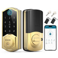 SMONET Smart Lock Brass Fingerprint Deadbolt, Keyless Entry Door Lock