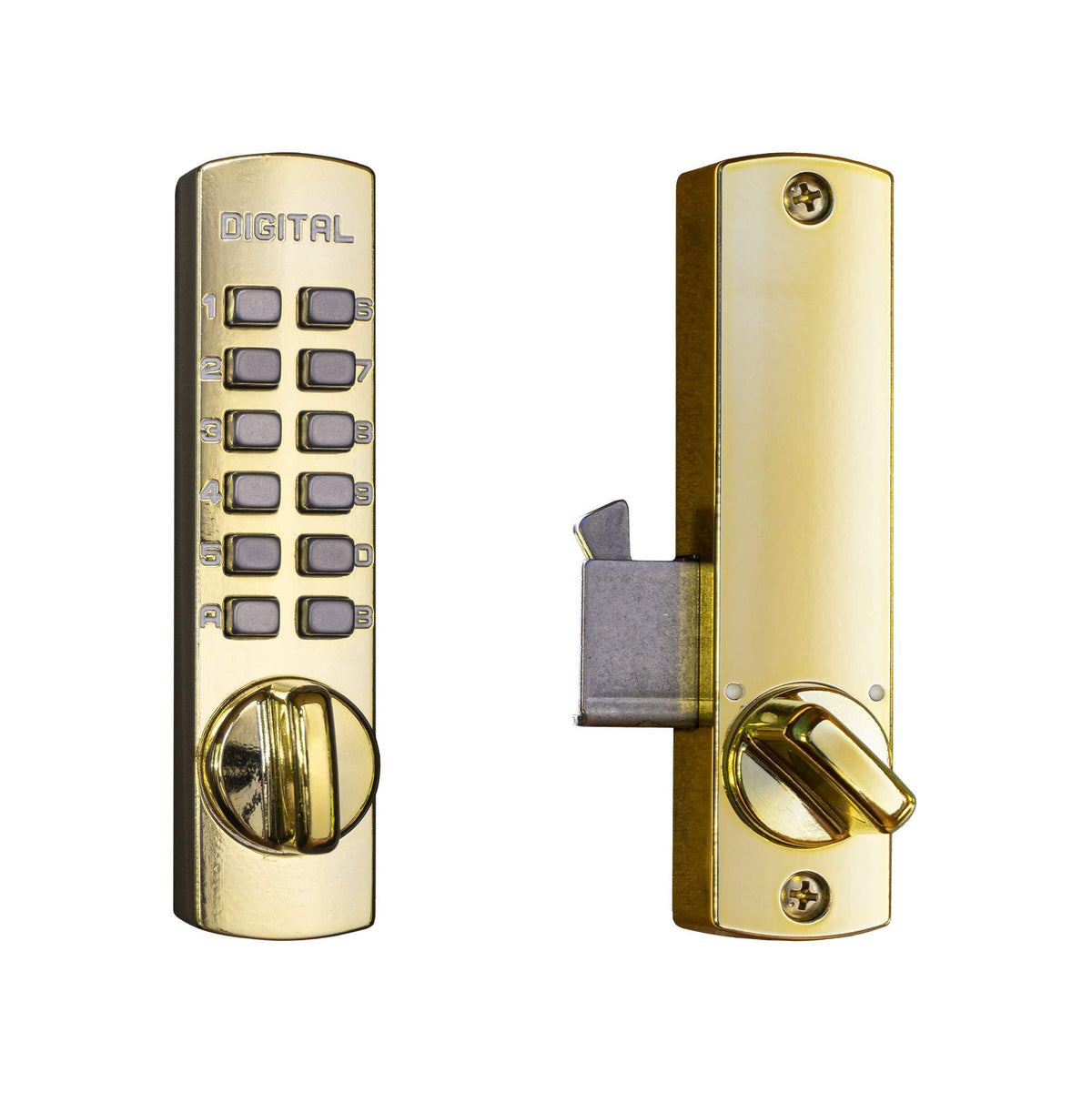 Lockey C150 C Series Keyless Entry Sliding Door Mechanical Deadbolt - Satin Nickel