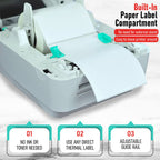 2054A Shipping Label Printer for Windows Mac Chromebook Android, Supports Amazon Ebay Paypal Etsy Shopify ShipStation Stamps UPS USPS FedEx DHL, Roll & Fanfold 4x6 Direct Thermal Label