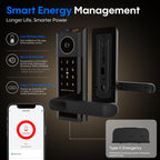 Smart Door Lock with Video Doorbell & Fingerprint,Security Front Door Locks